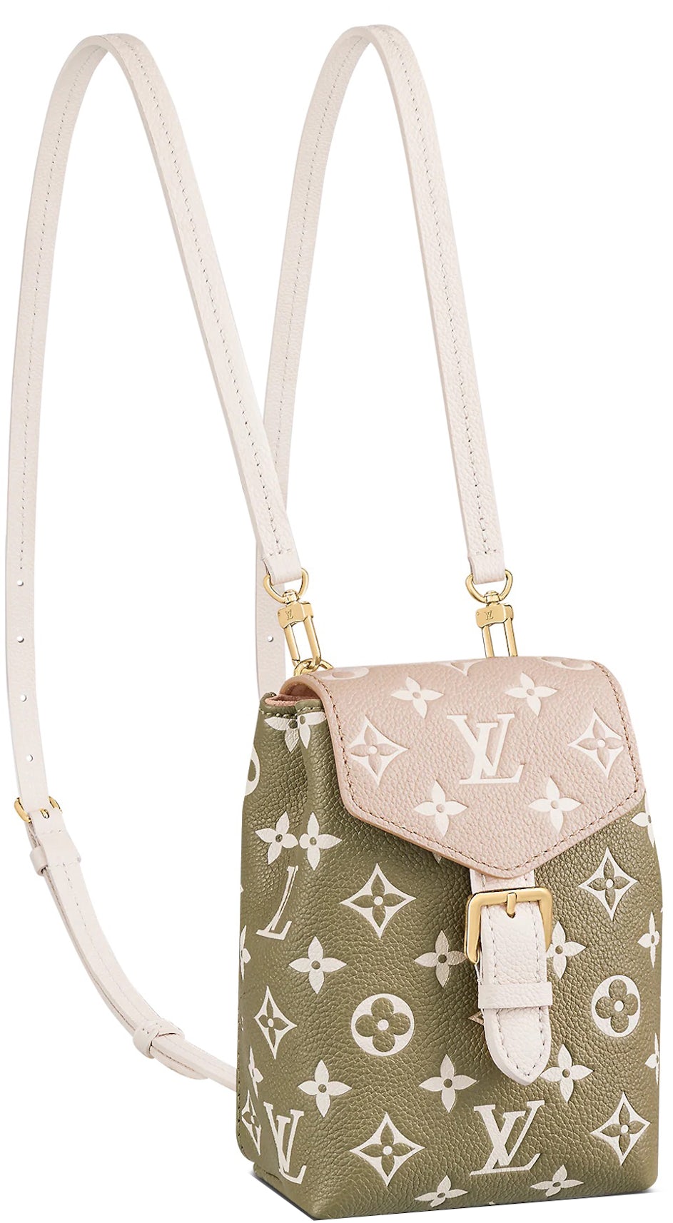 Louis Vuitton Tiny Backpack Khaki Green/Beige/Cream