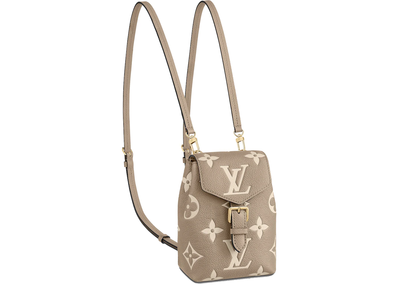 Louis Vuitton Tiny Backpack Monogram Empreinte Tourterelle Beige