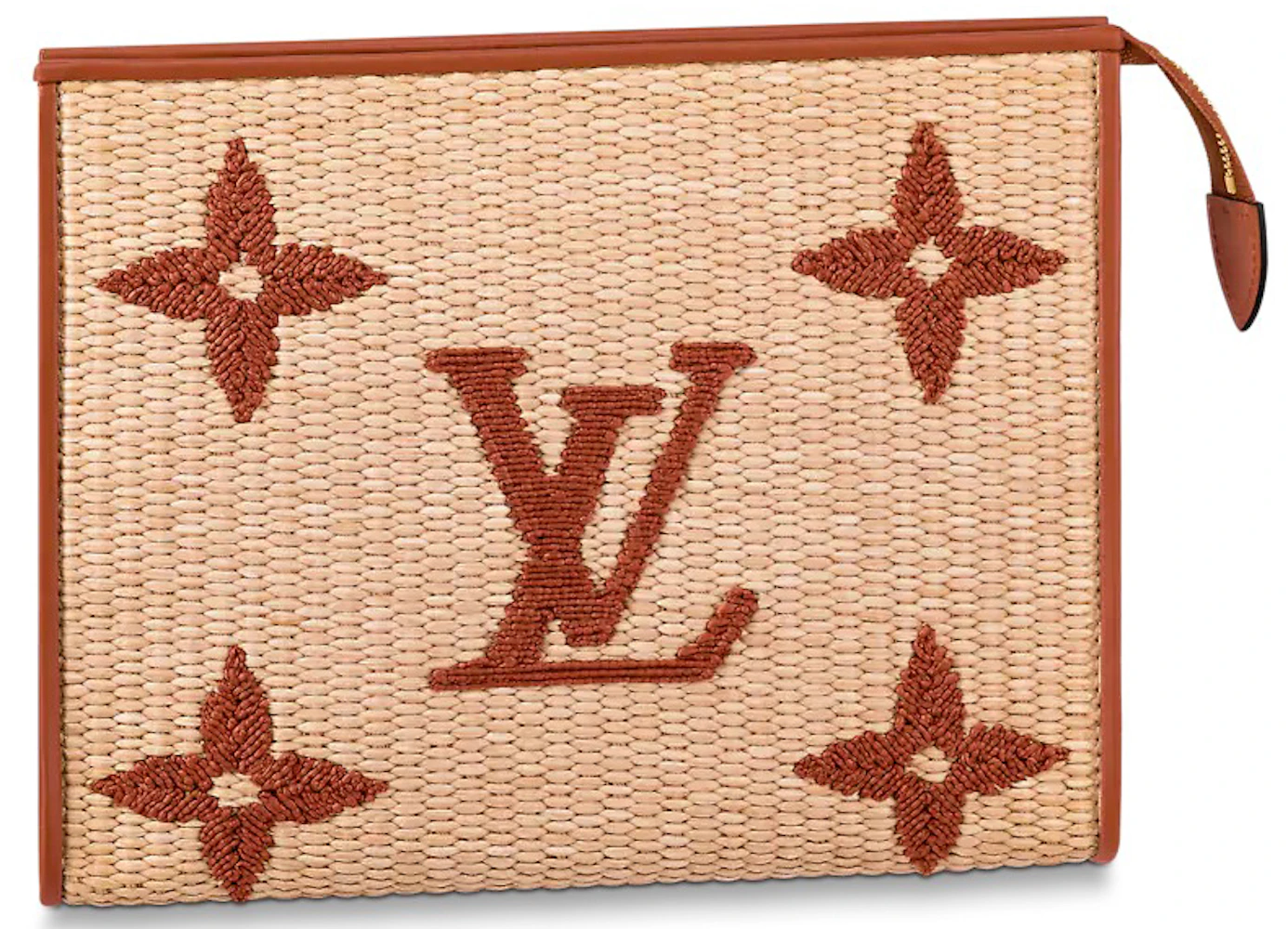 Louis Vuitton Toiletry Pouch 26 in Woven Raffia with Gold-tone - GB