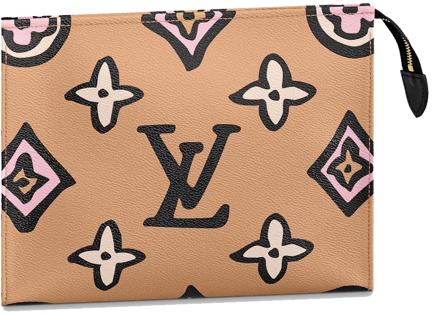 Louis Vuitton Toiletry Pouch Arizona/Beige in Coated Canvas with Gold-tone  - US