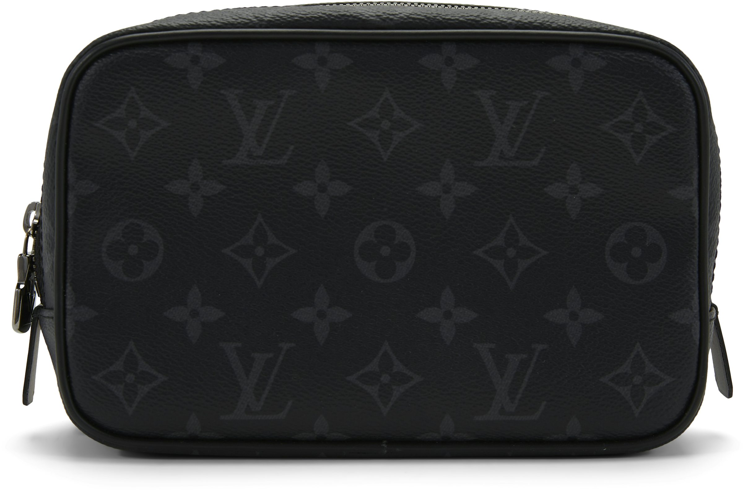 Louis Vuitton Toiletry Pouch Monogram Eclipse PM Black/Grey in Coated  Canvas/Cowhide Leather with Silver-tone - GB