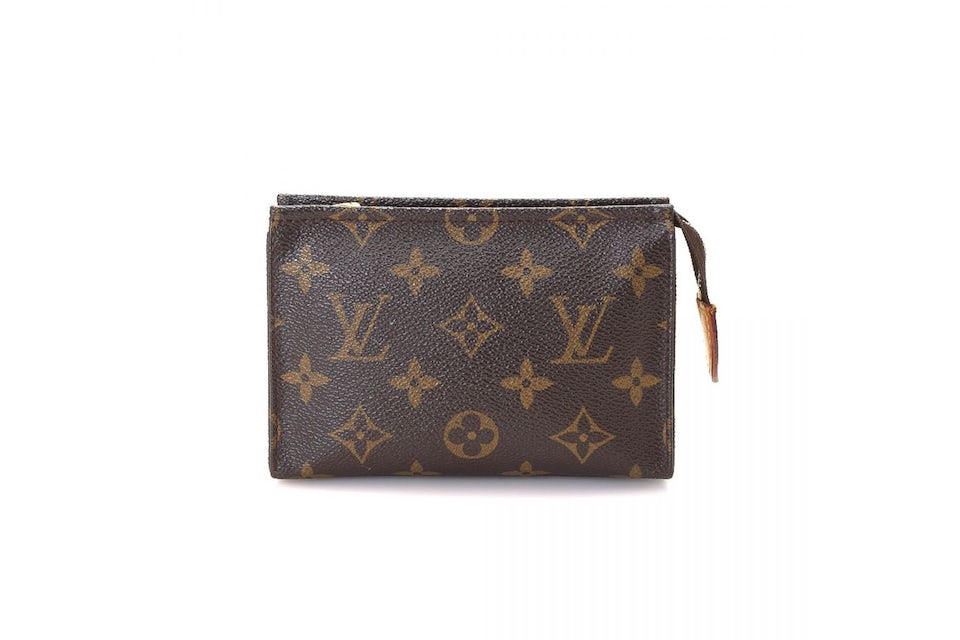 Louis Vuitton Toiletry Pouch 15 Monogram Brown in Canvas with GOLD-TONE - US