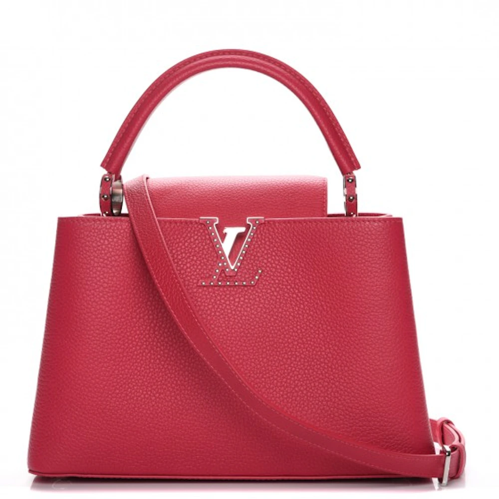 Louis Vuitton Red And White Taurillon Mini Capucines Silver Hardware, 2023  Available For Immediate Sale At Sotheby's