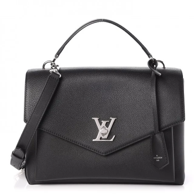 Louis Vuitton Top Handle My Lockme G With Accessories Noir Black in ...