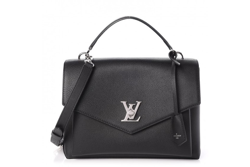 Louis Vuitton Top Handle My Lockme G With Accessories Noir Black in  Calfskin with Silver-tone - US