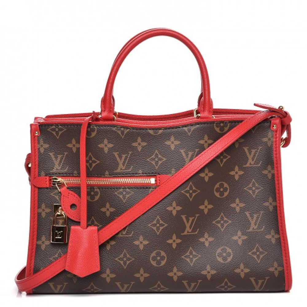 Louis Vuitton Top Handle Popincourt Monogram PM Red in Canvas/Calfskin with  Brass - US