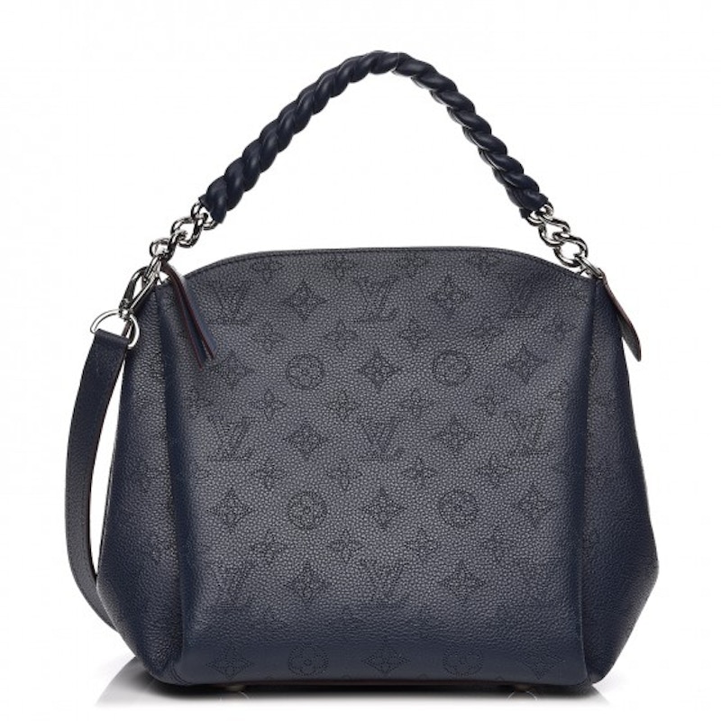 Louis Vuitton Tote Babylone Chain Monogram Mahina BB Marine in