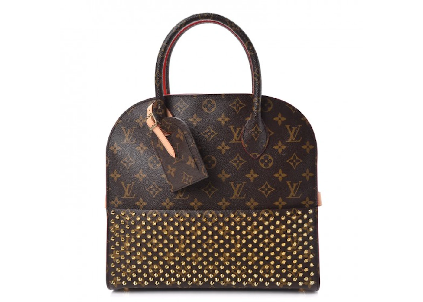 Louis Vuitton x Christian Louboutin Iconoclast Tote Monogram Brown/Red in  Calf Hair/Toile Canvas/Vachetta with Brass - US