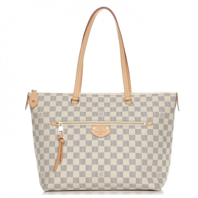 Louis Vuitton Damier Azur Neverfull PM Tote Bag white used from japan