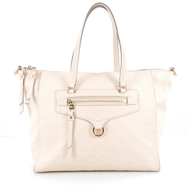 Louis Vuitton Tote Lumineuse Monogram Empreinte PM Off-White in Leather  with Gold-tone - US