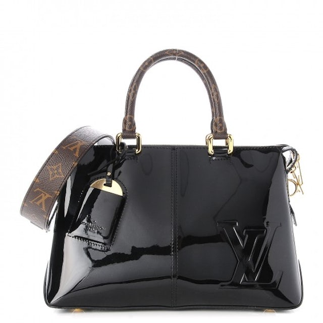 Galliera patent leather handbag Louis Vuitton White in Patent