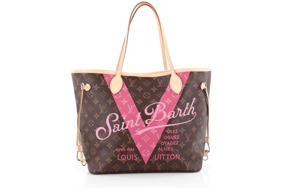 Louis Vuitton Neverfull Monogram V Cities Saint Barth (Without