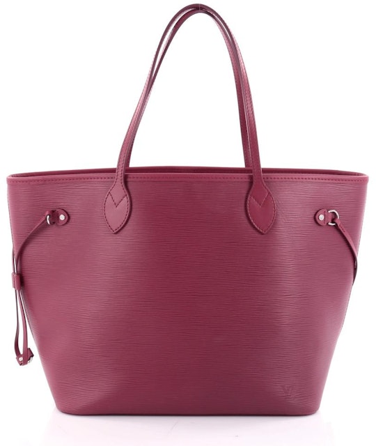 saltet femte champion Louis Vuitton Neverfull Epi (Without Pouch) MM Fuchsia Lining in Leather  with Silver-tone - US
