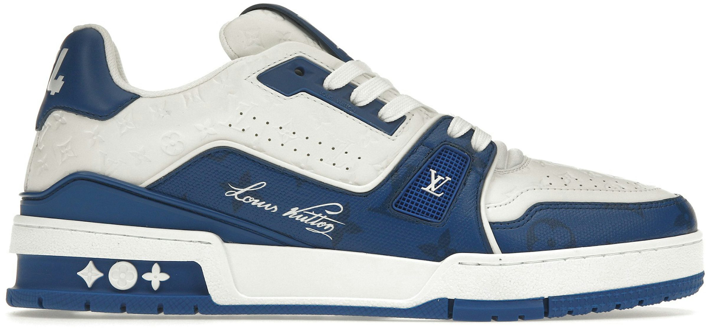 Louis Vuitton Trainer #54 Signature Blue White Men's - 1AANEZ