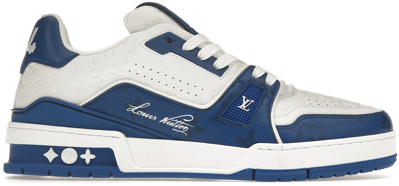 NEW LOUIS VUITTON LV Trainer Sneaker White Monogram Virgil Abloh #54 Size  11 US