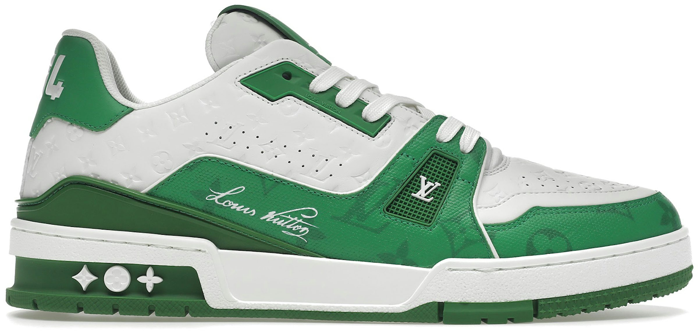 Louis Vuitton Trainer #54 Signature Green White Men's - 1AANG3