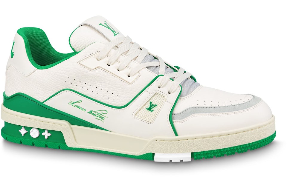 Louis Vuitton Trainer #54 Signature White Green Men's - 1ABNIS - US