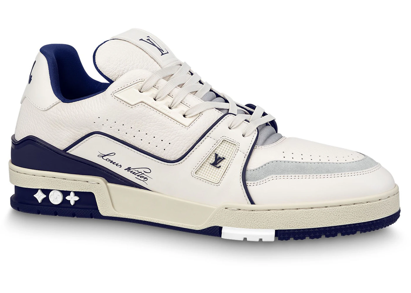 Louis Vuitton Trainer #54 Signature White Marine Men's 1ABNIL US