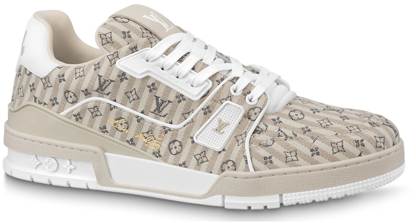 Louis Vuitton Beige Tan GO 1003 Sneakers Size 7.5