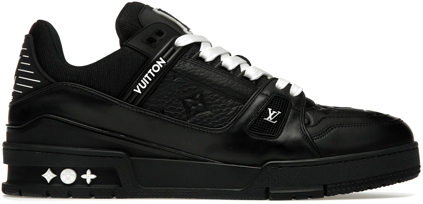 Brand New Authentic Louis Vuitton Trainer Sneaker Black & white. Size 10 US