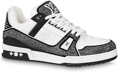 CUSTOM BLACK LV VANS AUTHENTIC - Derivation Customs - Custom sneakers  Swarovski trainers