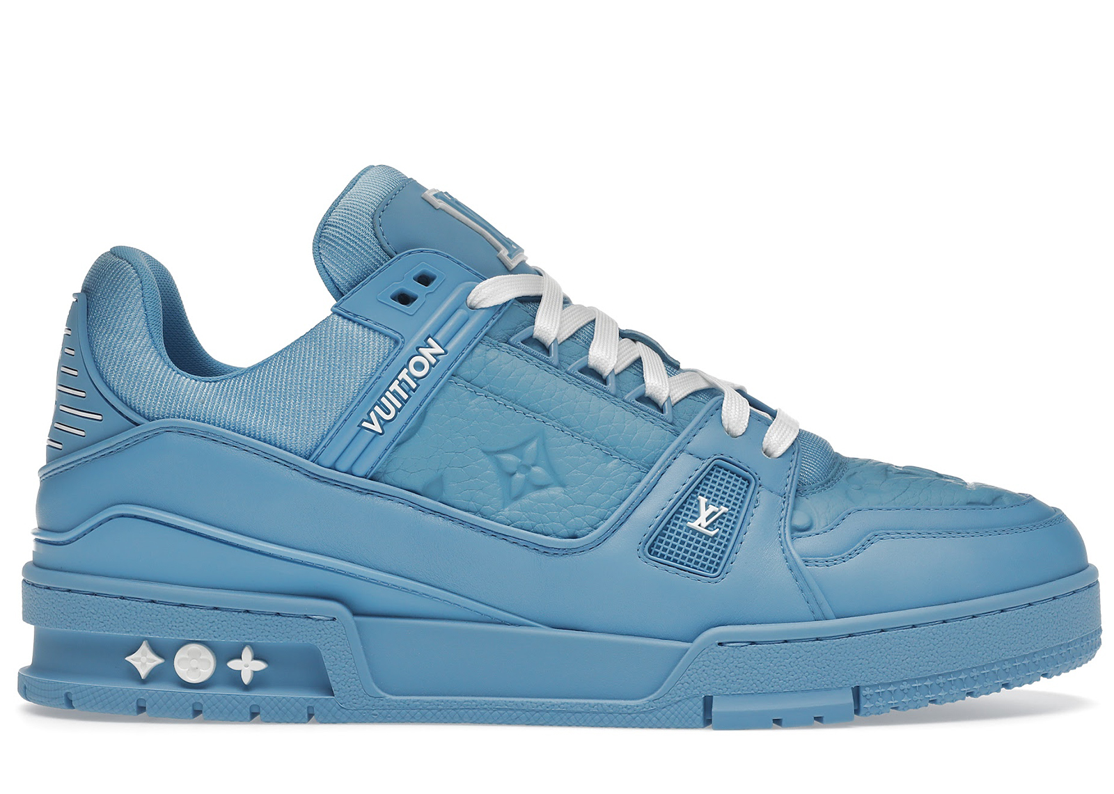 Louis Vuitton Trainer Blue Sneaker Mens Shoes
