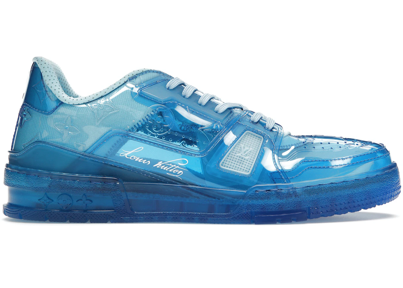 blue lv shoes