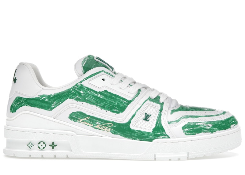 Louis Vuitton Trainer Colored-In Motif Green