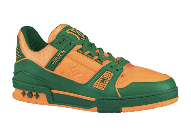 Orange and green on sale sneakers