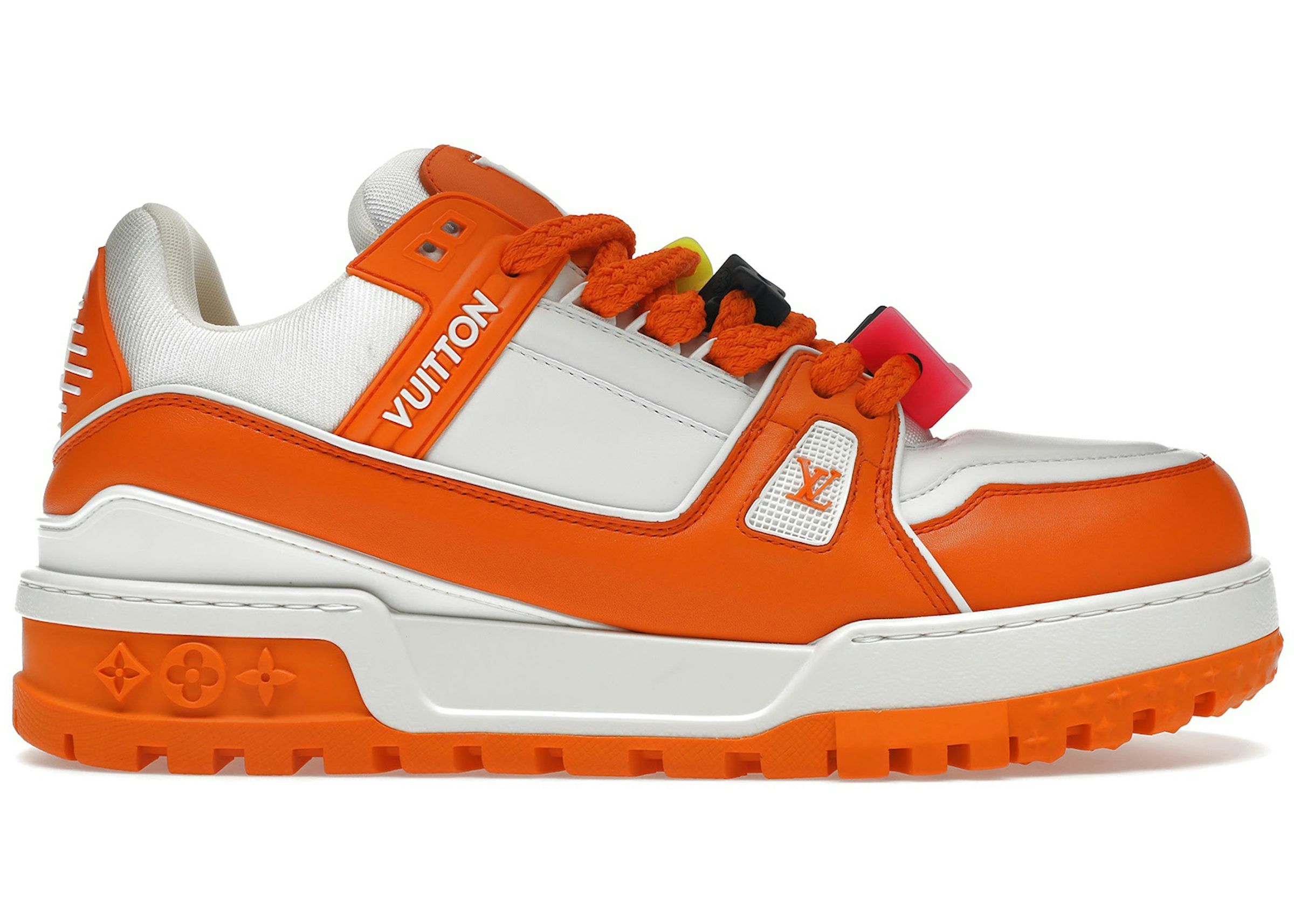 orange lv shoes