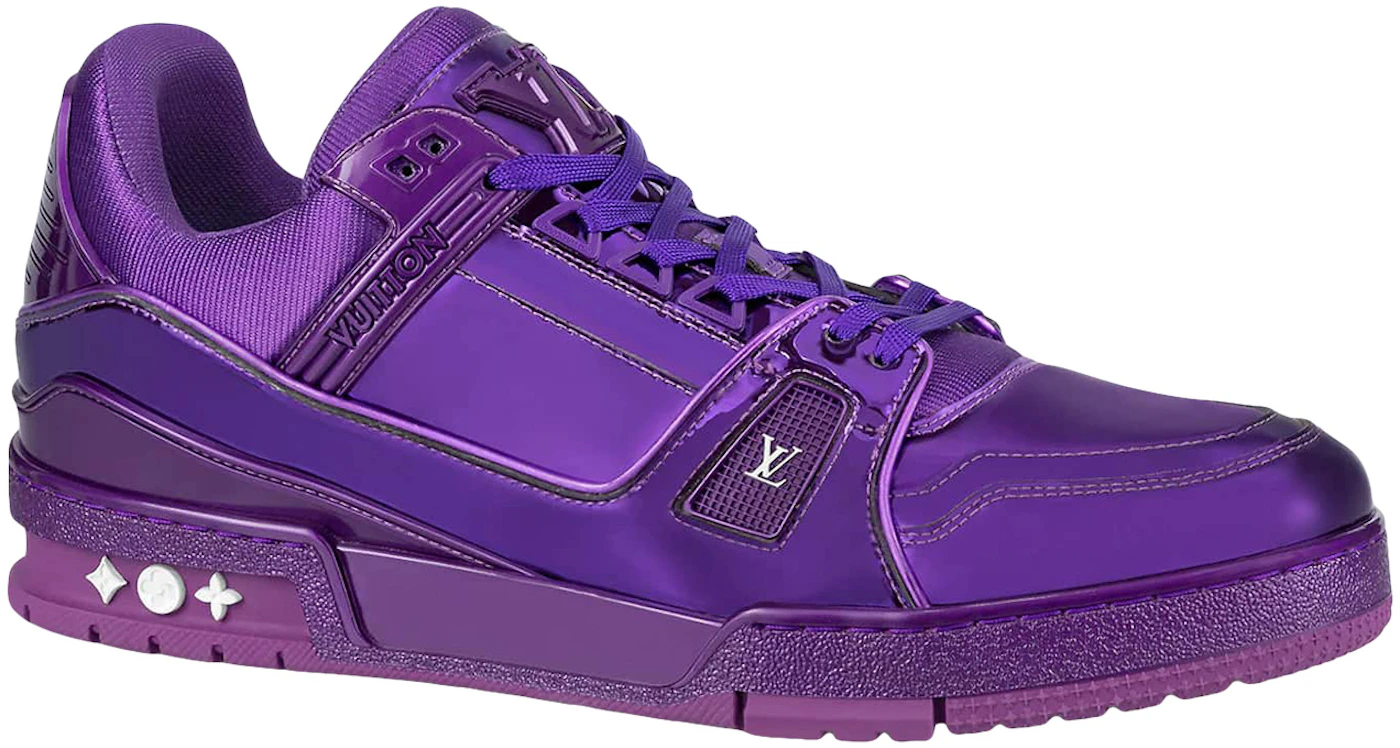 Louis Vuitton Lv Trainer Velcro Strap Monogram Purple