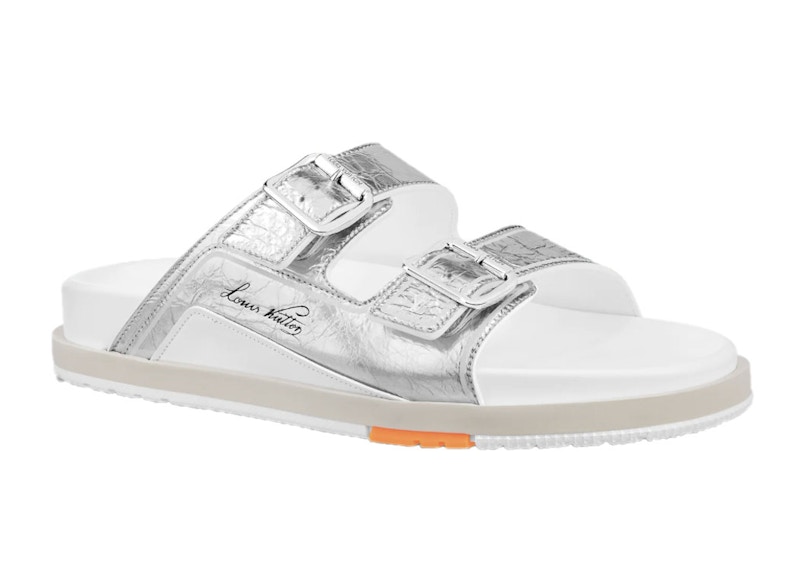 louis vuitton silver trainers