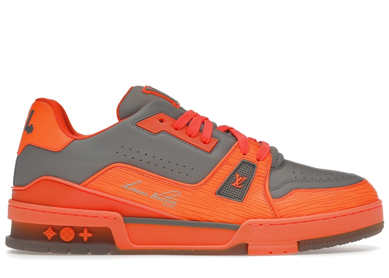 Grey and orange trainers deals