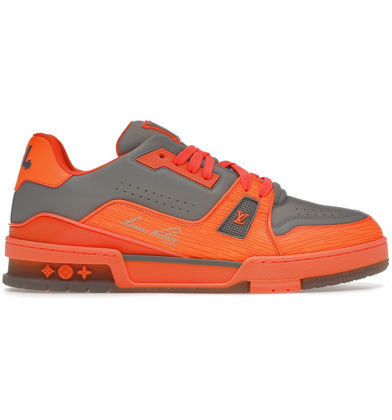 Louis Vuitton Trainer Orange Grey Men's 1AA6T1 GB