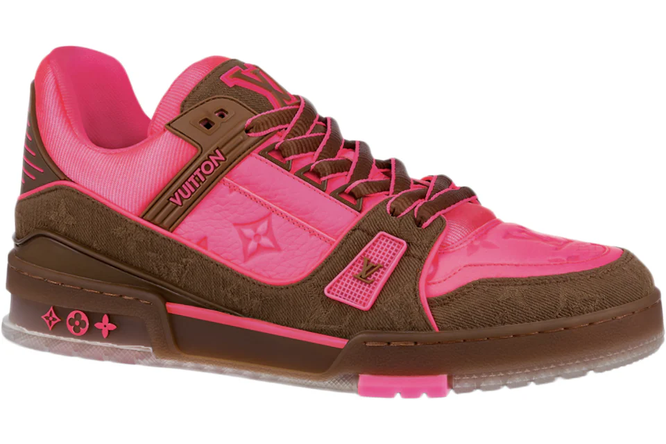 Pink lv deals trainers