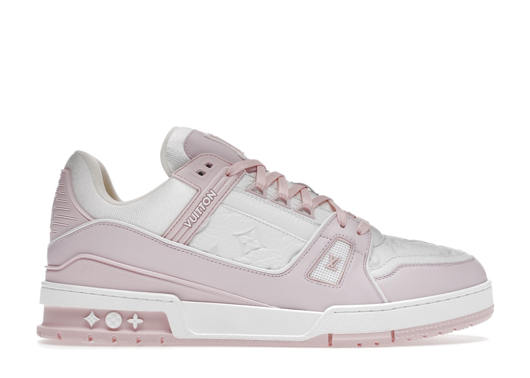Pre-owned Louis Vuitton Trainer Pink White (women's) In Pink/white