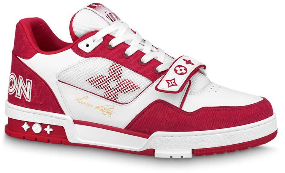 Louis Vuitton Trainer Red Monogram White