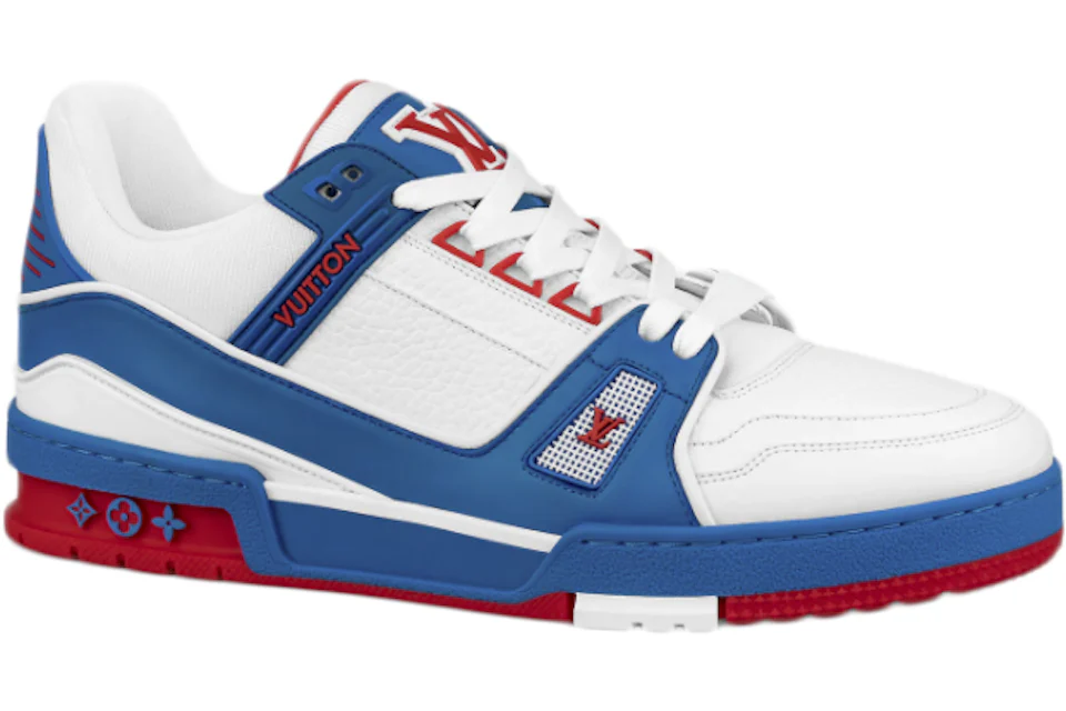 Red and sale blue sneakers