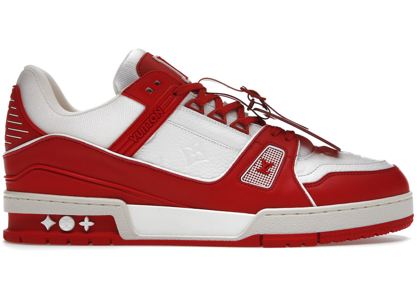red and white lv shoes