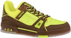 Baskets Louis Vuitton Jaune Marron