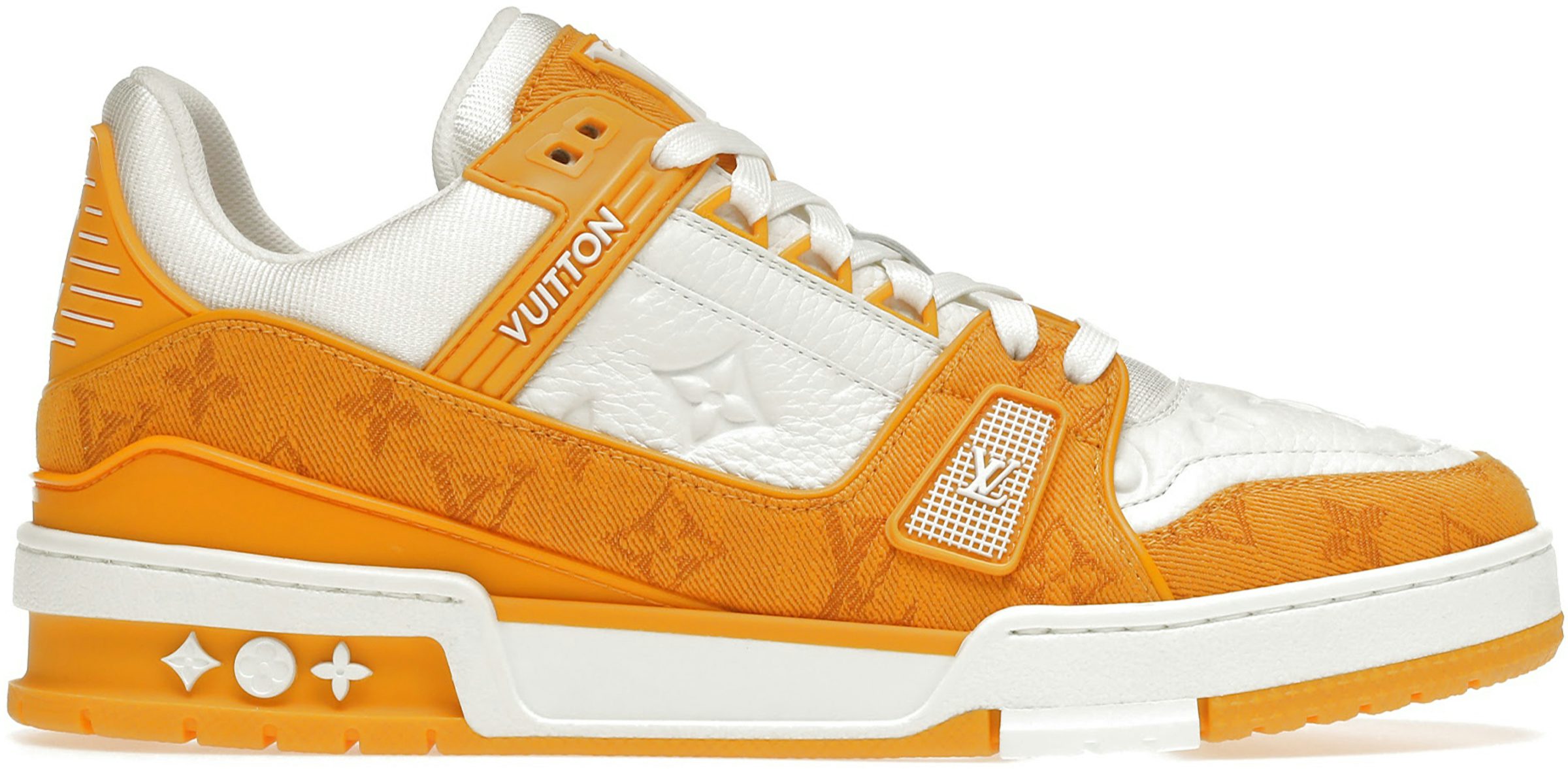 Louis Vuitton Upcycle Trainer | Size 10, Sneaker in Blue/White/Yellow