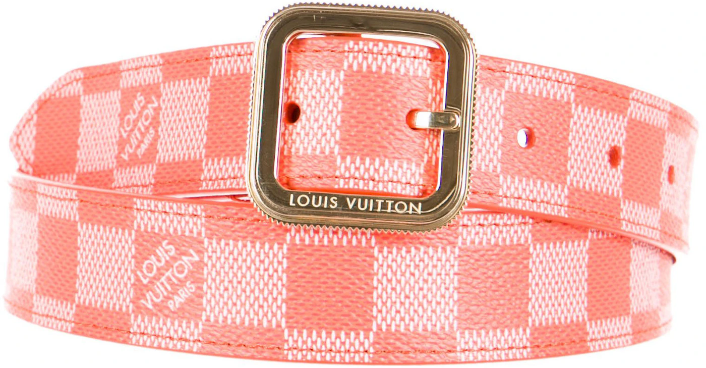 Louis Vuitton Inventeur Damier Ebene Pattern Belt