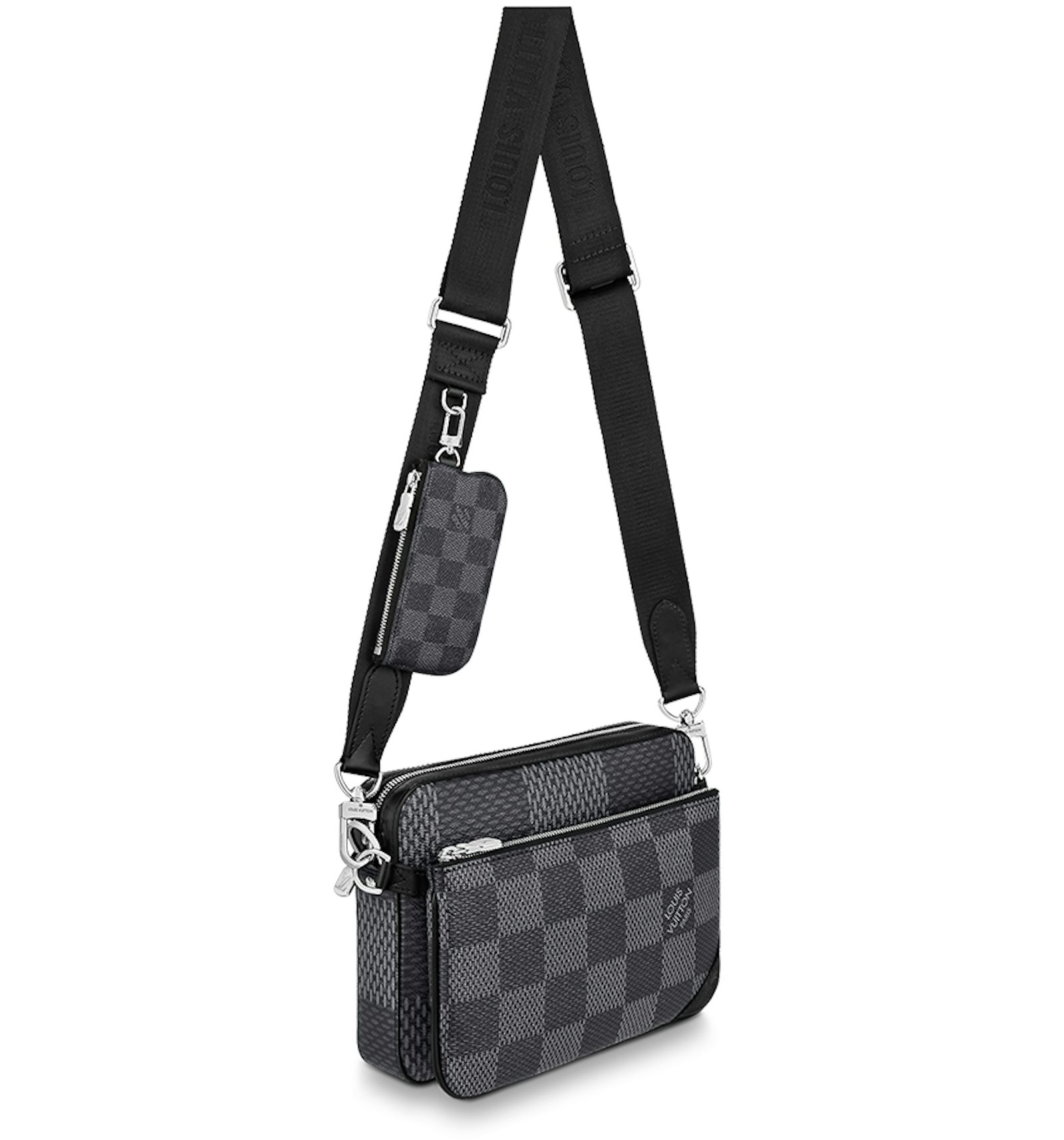 louis vuitton lv trio messenger new grey
