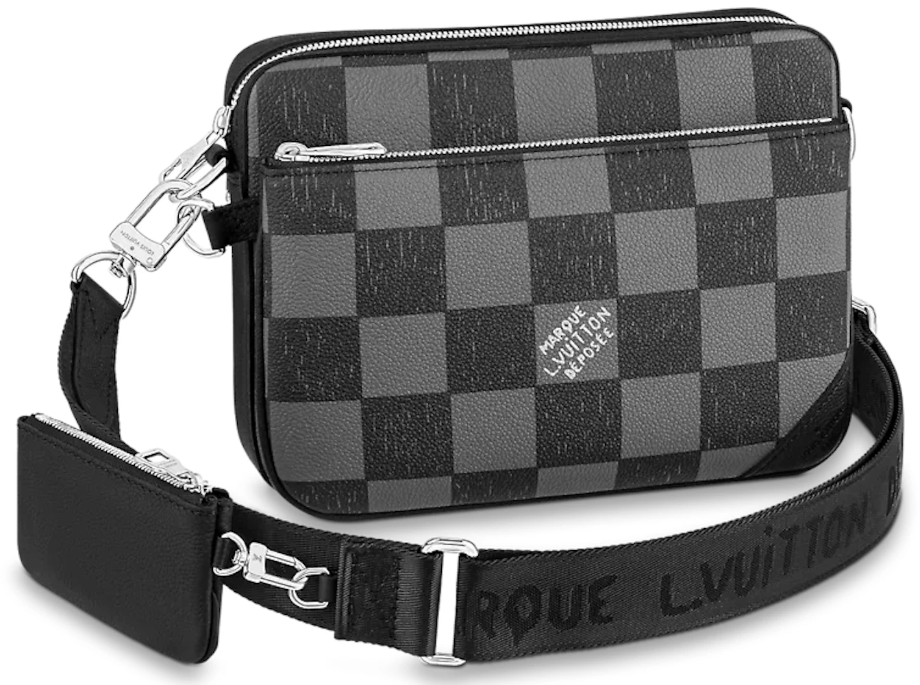 Louis Vuitton Trio Messenger Graphite Black in Cowhide Leather with  Silver-tone - US