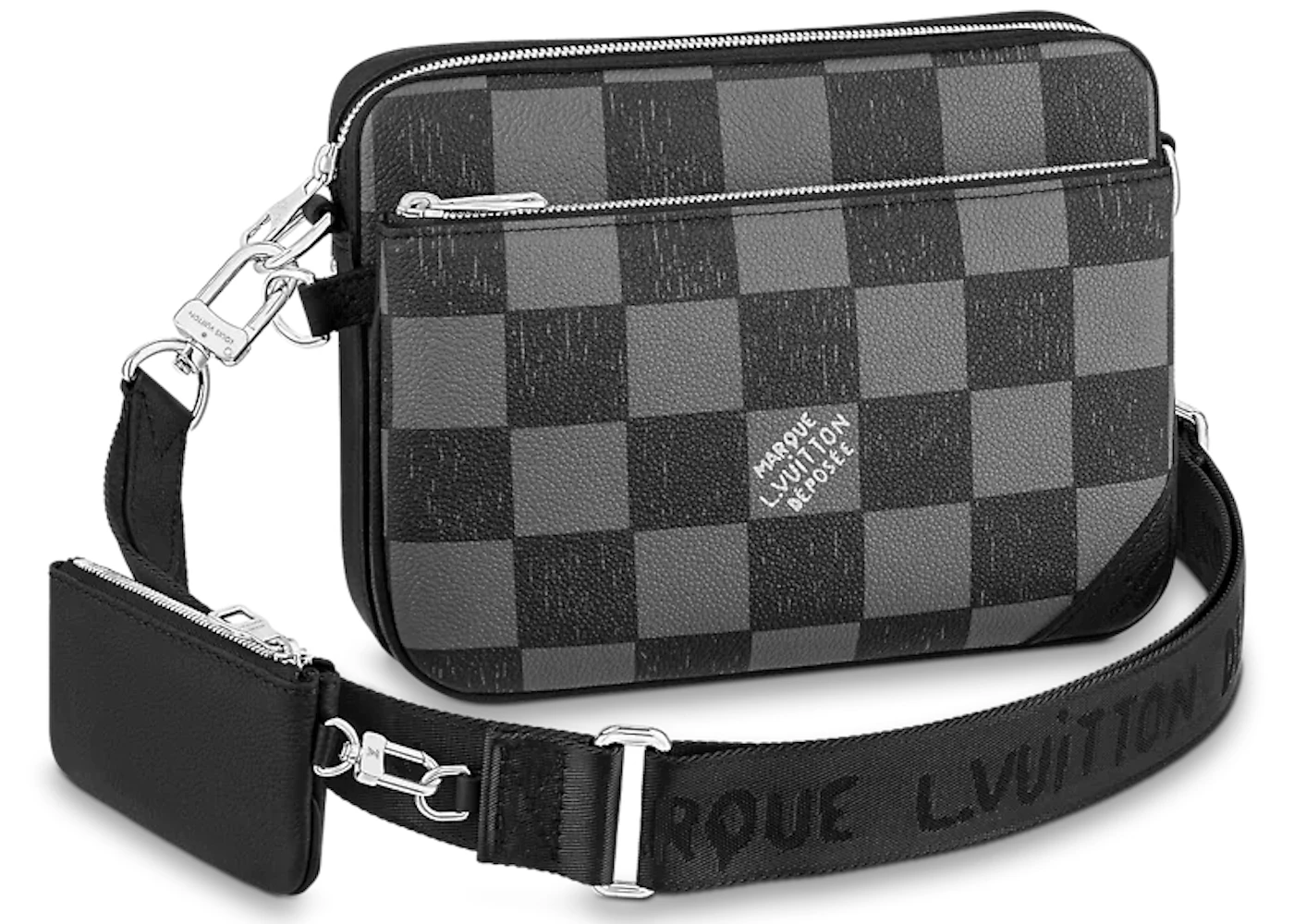 Louis Vuitton Trio Messenger Graphite Black in Cowhide Leather with  Silver-tone - US