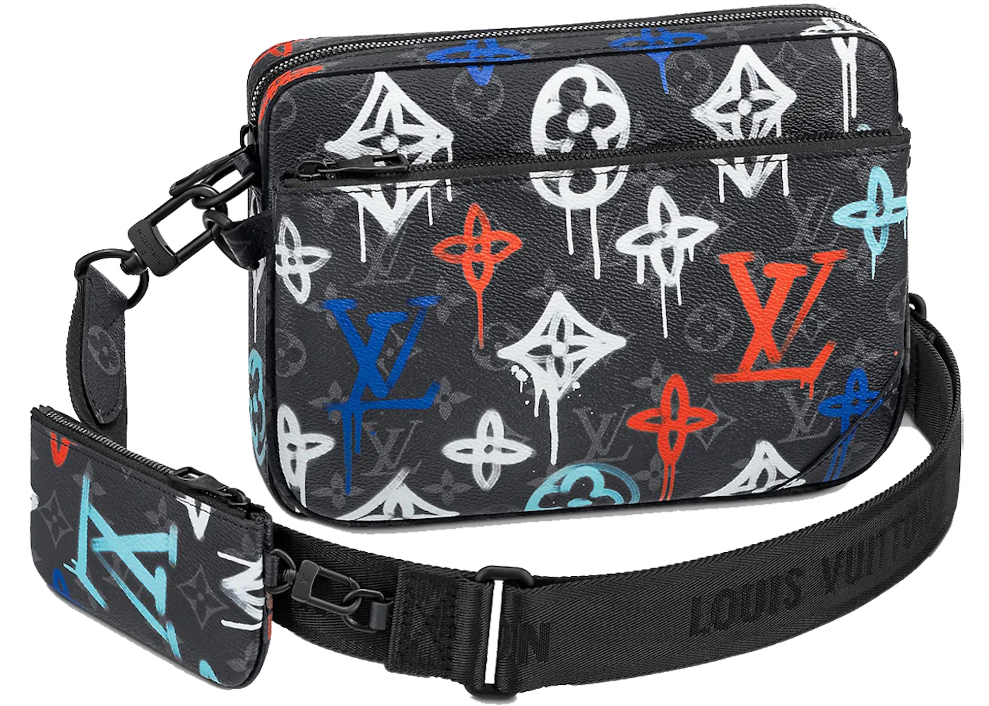 Louis Vuitton Trio Messenger LV Graffiti Multicolor in Coated  Canvas/Cowhide Leather with Black-tone - US