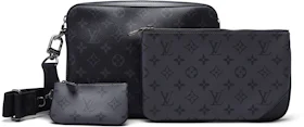 Louis Vuitton Keepall Bandouliere Bag Reverse Monogram Eclipse Canvas XS  Black 2419431
