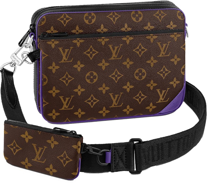Louis Vuitton Brown & Purple Trio Messenger Bag – Savonches