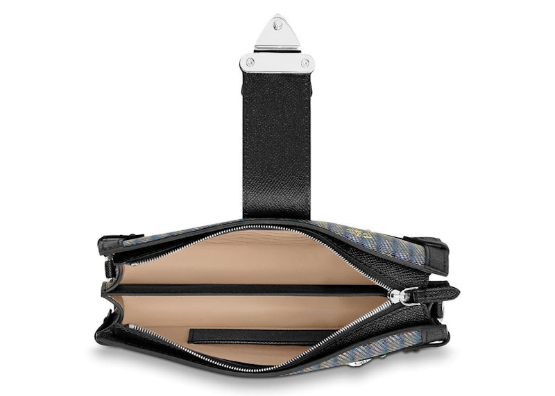 Louis Vuitton Trunk Clutch Damier Monogram LV Pop Blue in Calf Leather