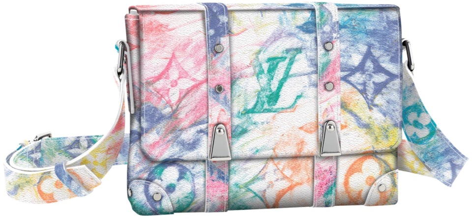Louis Vuitton Trunk Messenger Pastel Multicolor in Canvas with Silver-tone  - US